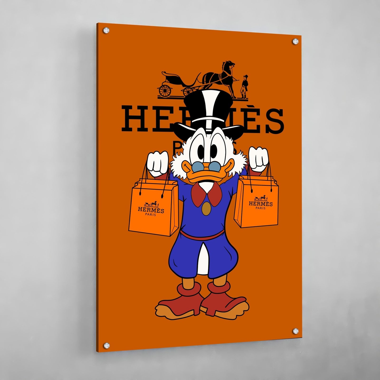 Tableau Hermes Orange - The Art Avenue