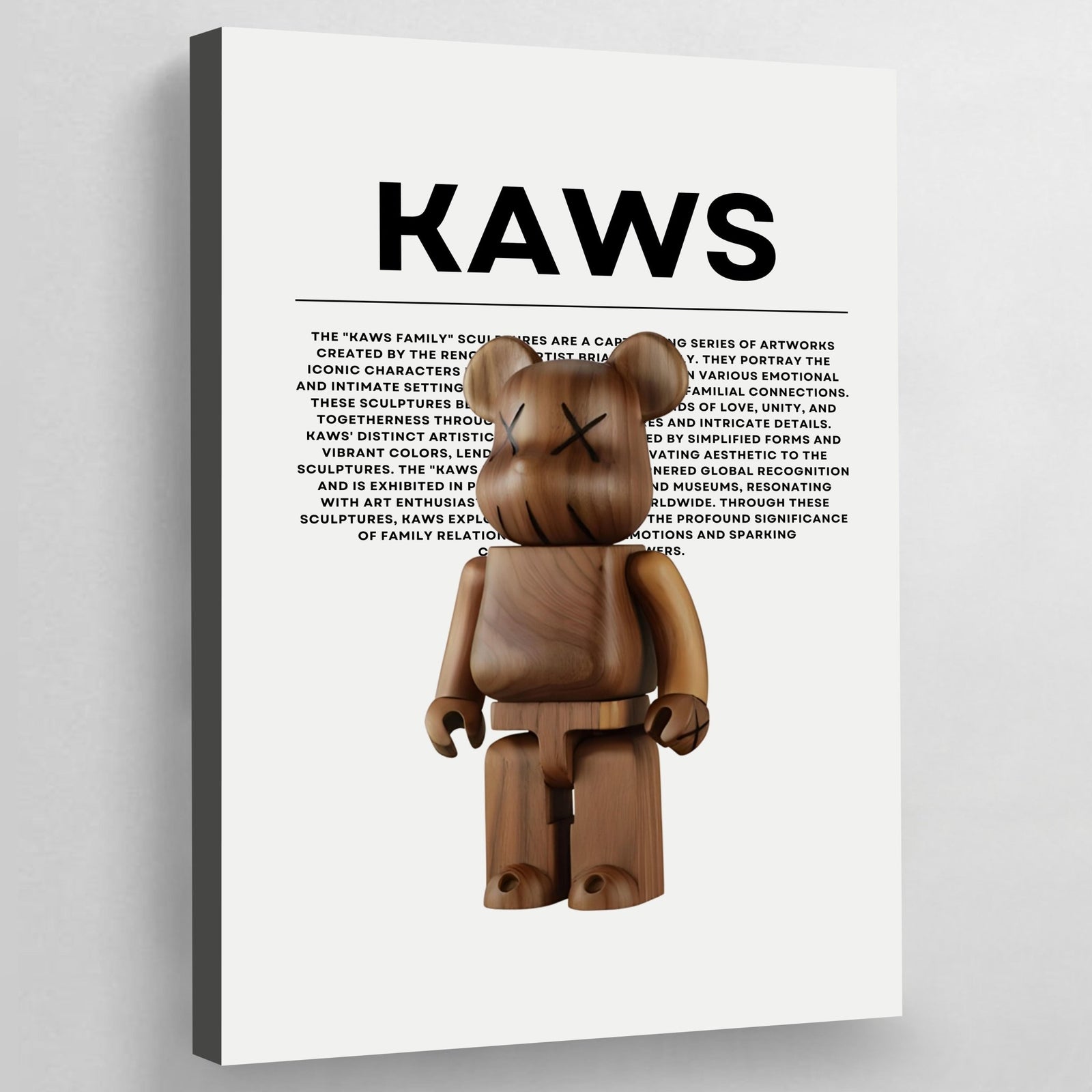 Tableau Kaws Bearbrick Bois - The Art Avenue