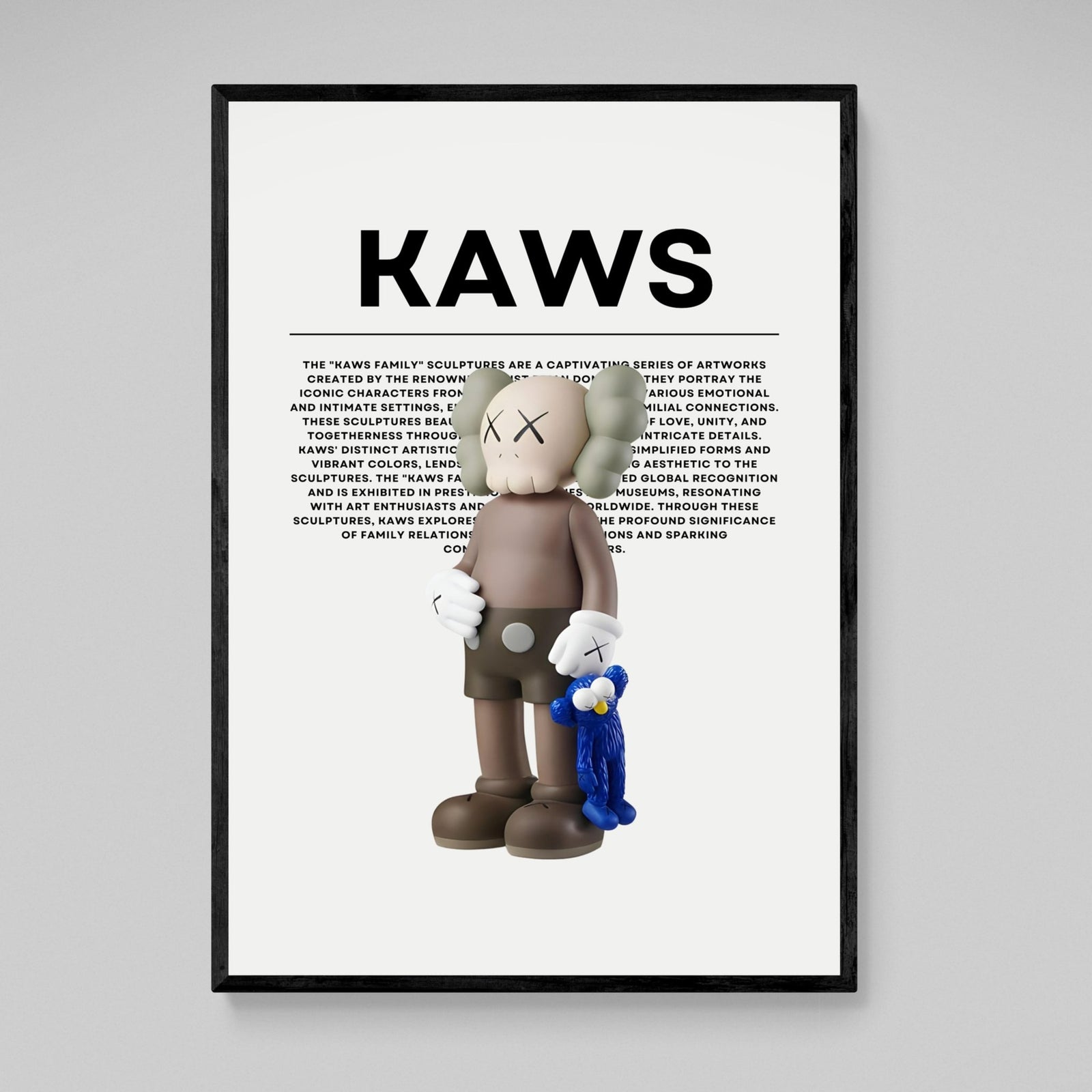 Tableau Kaws Companion Bleu - The Art Avenue