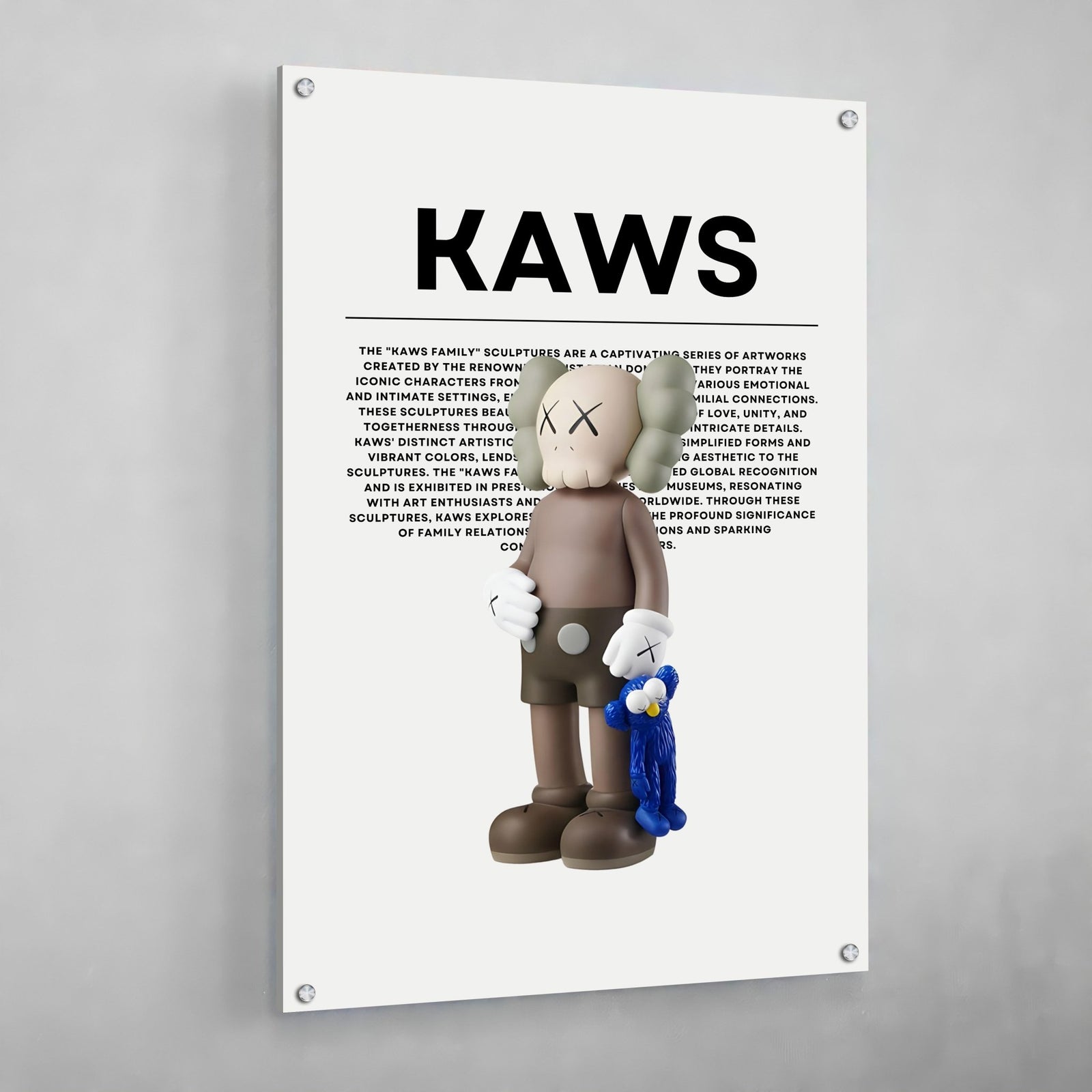 Tableau Kaws Companion Bleu - The Art Avenue