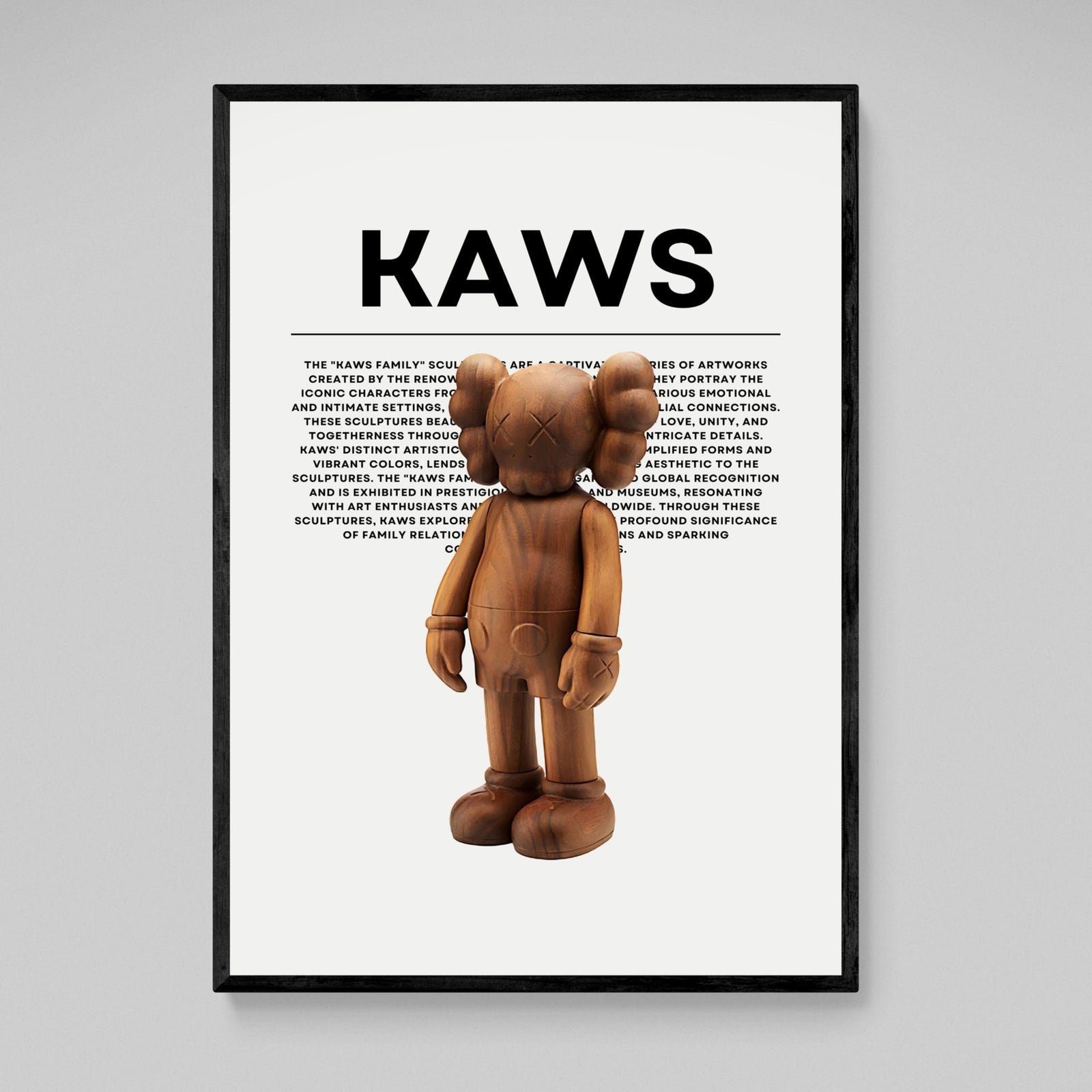 Tableau Kaws Companion Bois - The Art Avenue