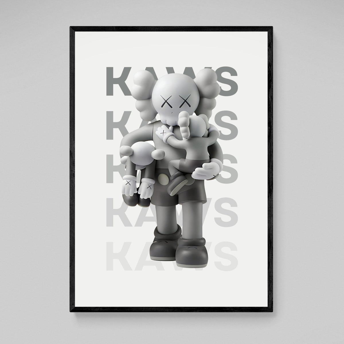Tableau Kaws Companions Gris - The Art Avenue