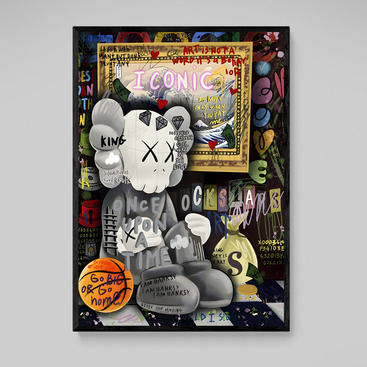 Tableau Kaws Graffiti - The Art Avenue