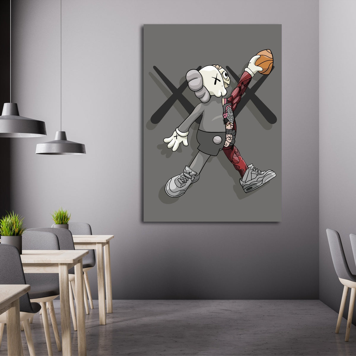 Tableau Kaws Jordan - The Art Avenue