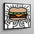 Tableau Keith Haring Burger - The Art Avenue