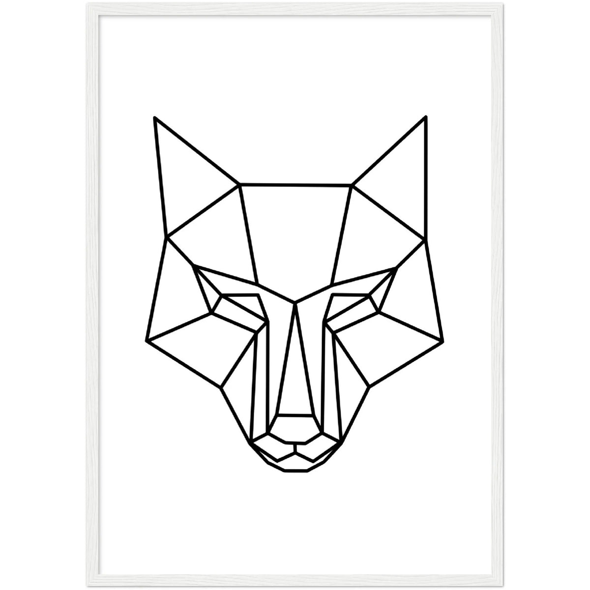 Tableau Loup Géométrique - The Art Avenue
