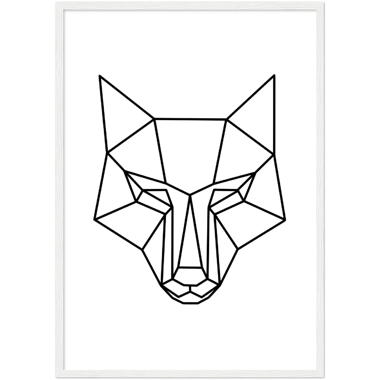 Tableau Loup Géométrique - The Art Avenue