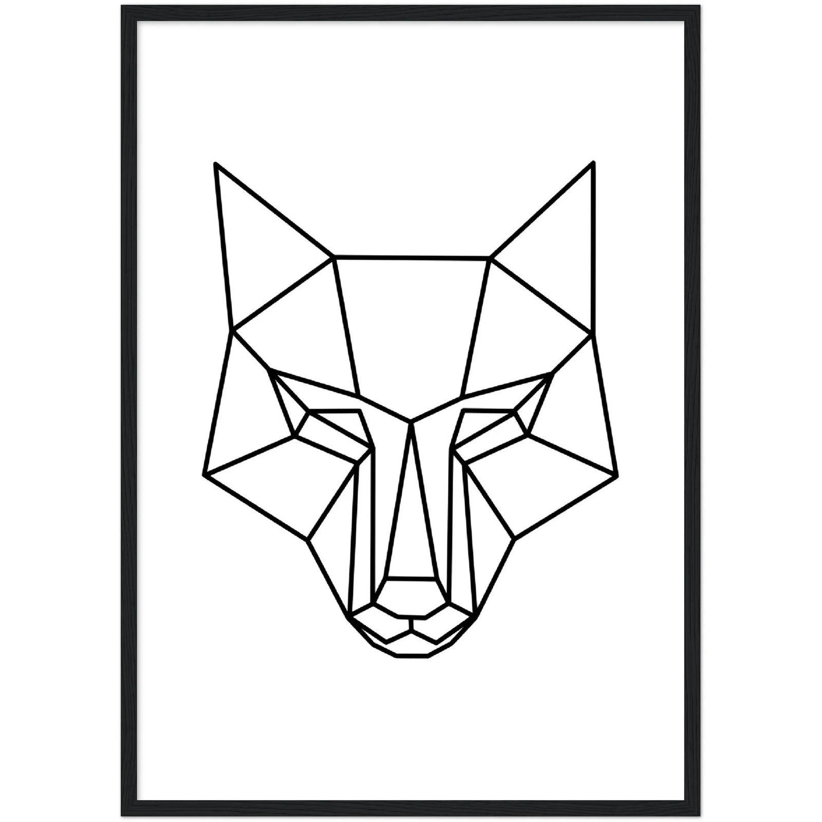 Tableau Loup Géométrique - The Art Avenue