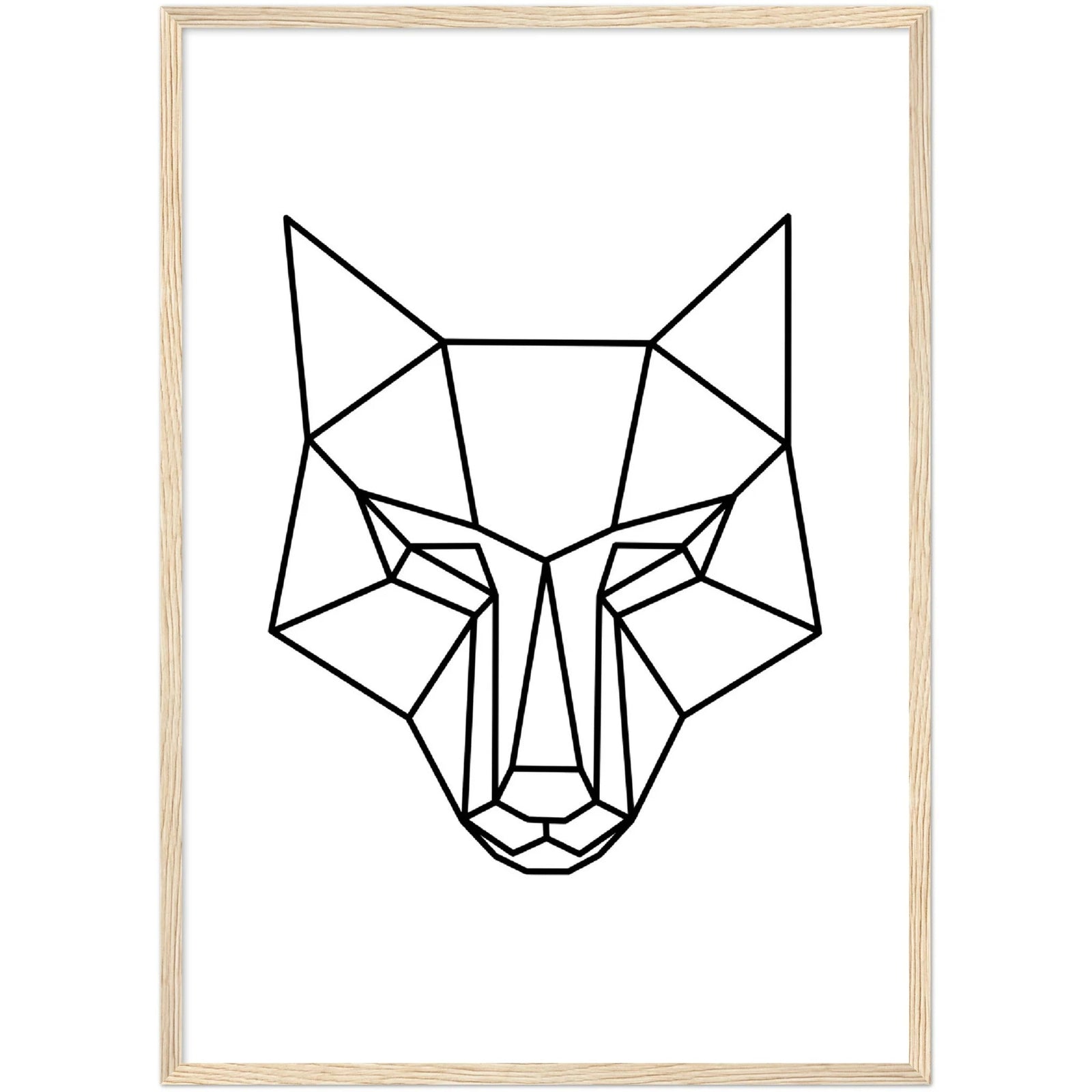 Tableau Loup Géométrique - The Art Avenue