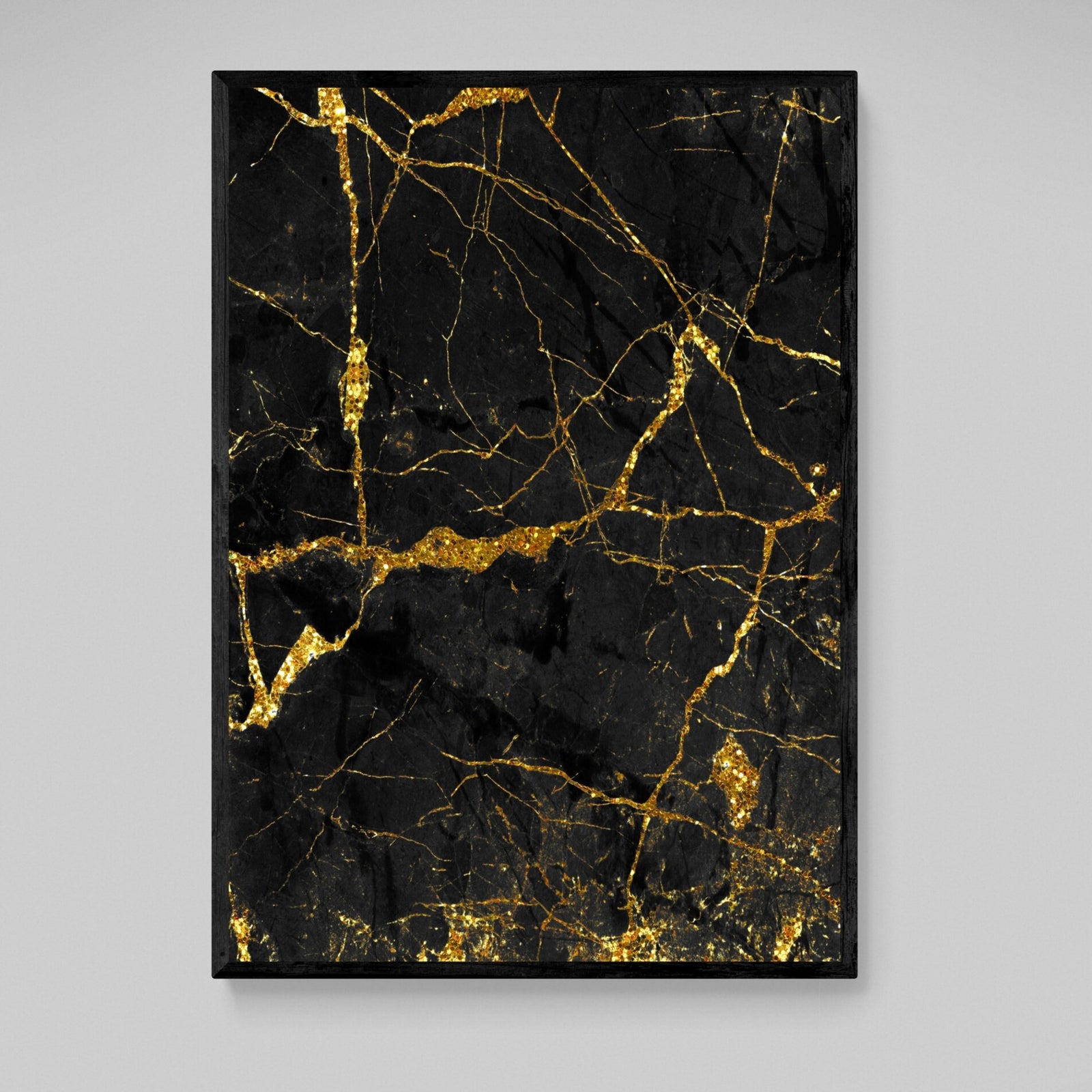 Tableau Marbre Noir Doré - The Art Avenue