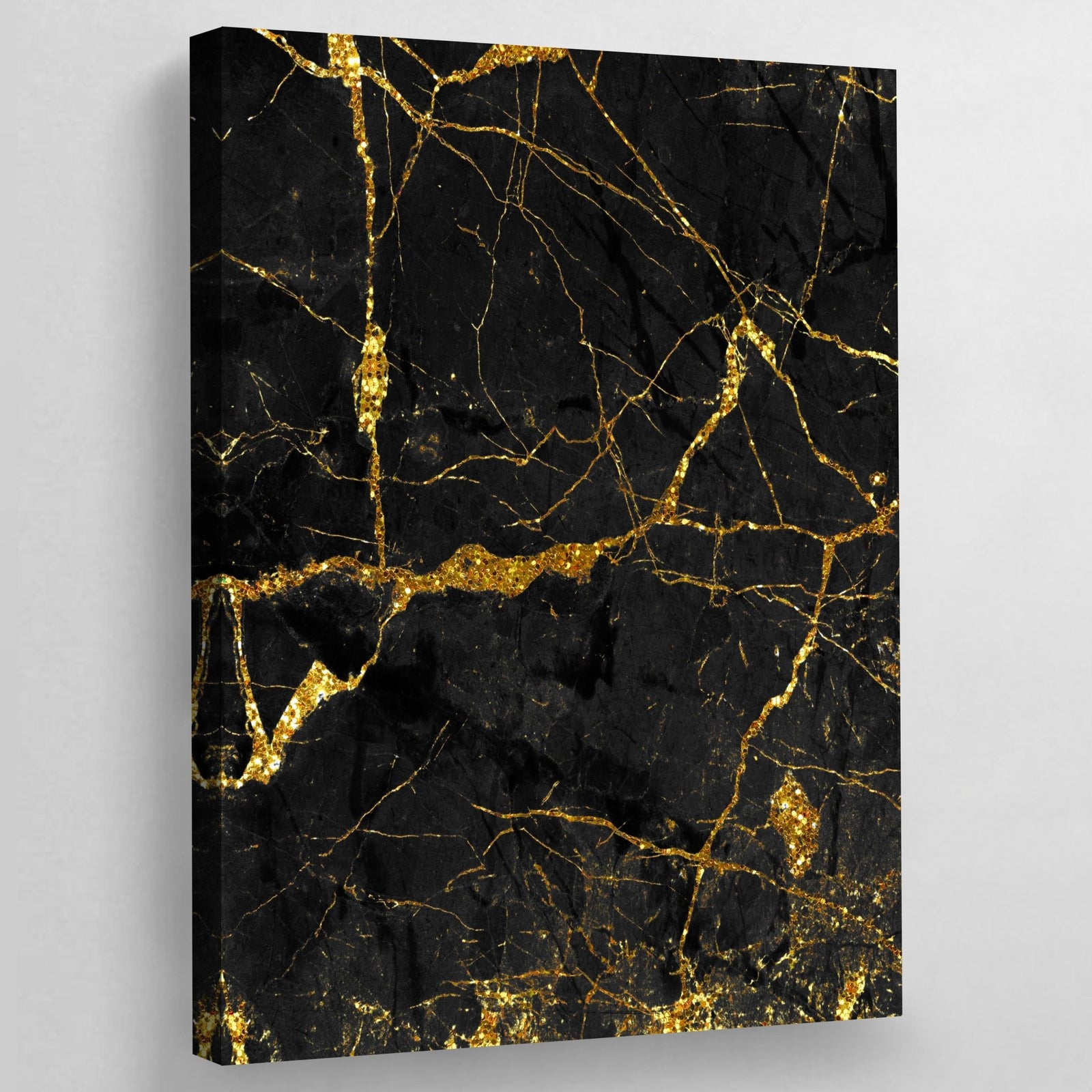 Tableau Marbre Noir Doré - The Art Avenue