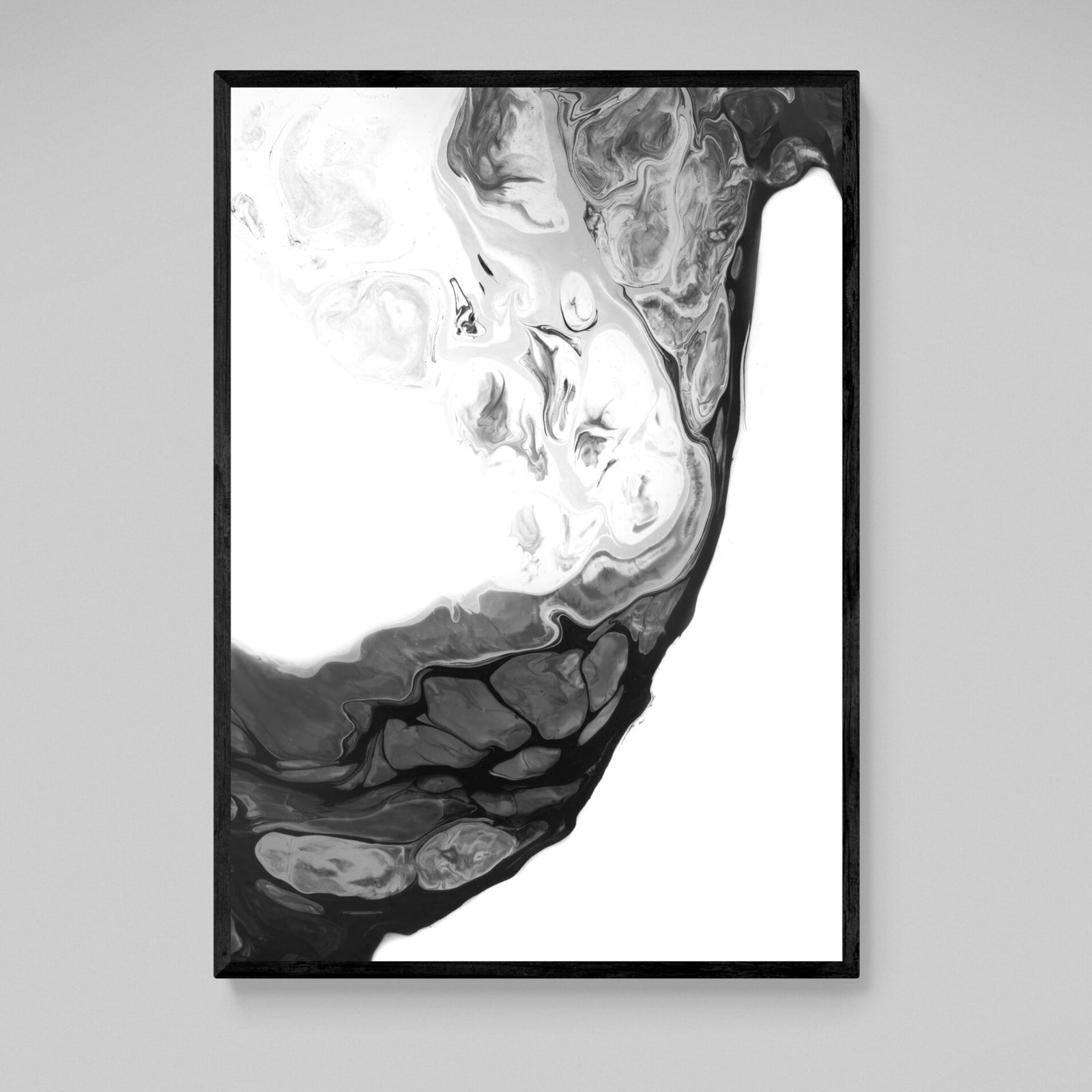 Tableau Marbre Noir et Blanc - The Art Avenue