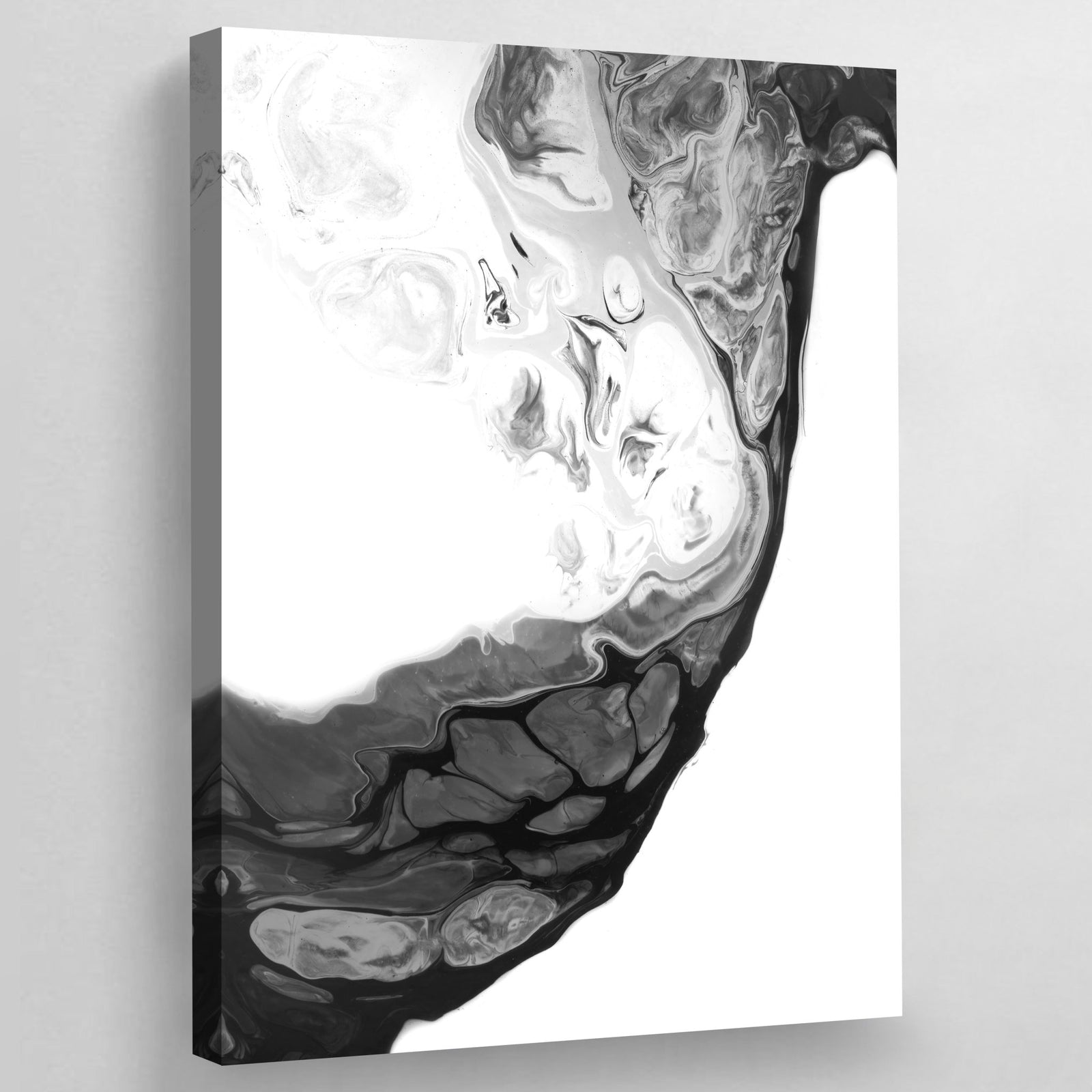 Tableau Marbre Noir et Blanc - The Art Avenue