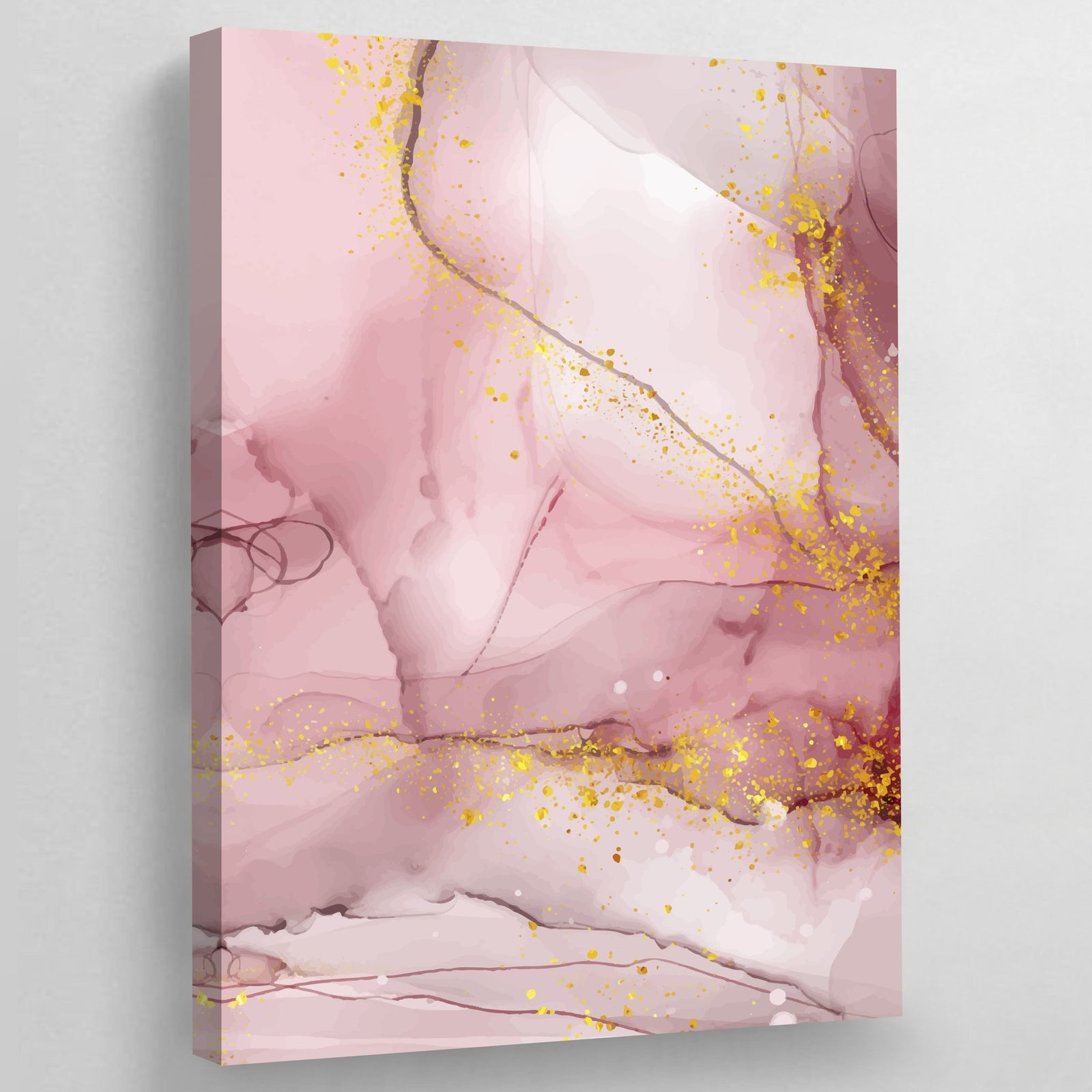 Tableau Marbre Rose Doré - The Art Avenue