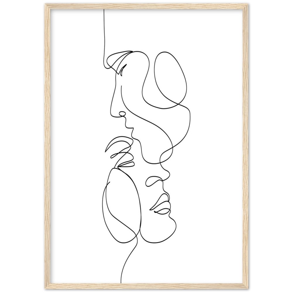 Tableau Minimaliste Couple - The Art Avenue