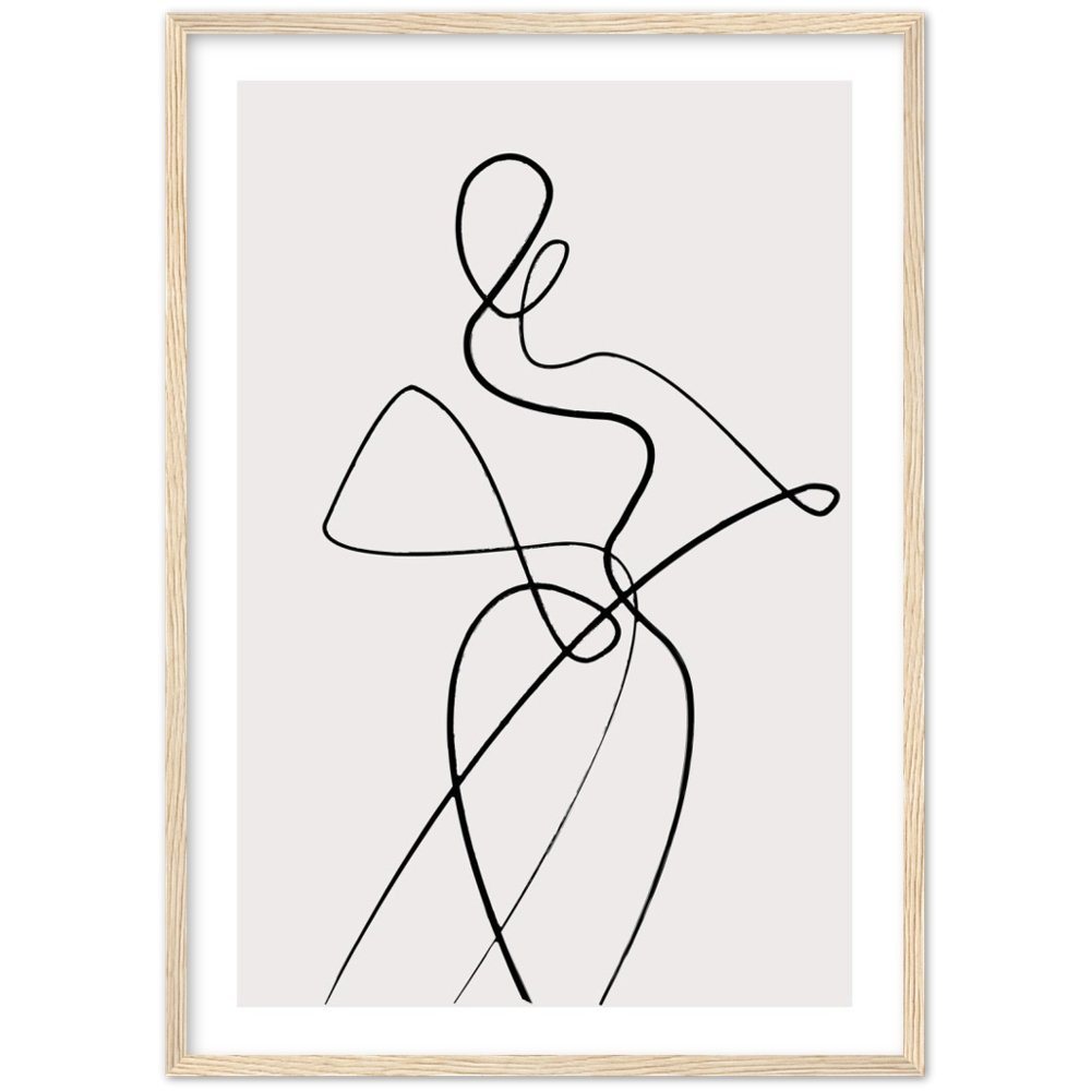 Tableau Minimaliste Silhouette Femme - The Art Avenue