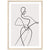 Tableau Minimaliste Silhouette Femme - The Art Avenue
