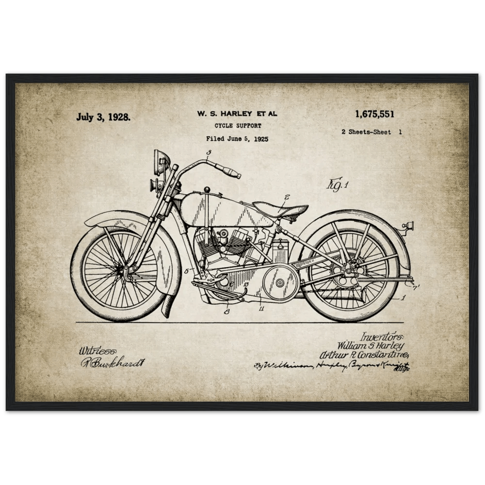 Tableau Moto Vintage - The Art Avenue