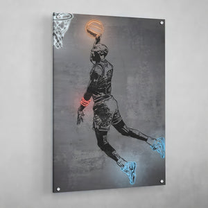 Tableau Neon Michael Jordan - The Art Avenue