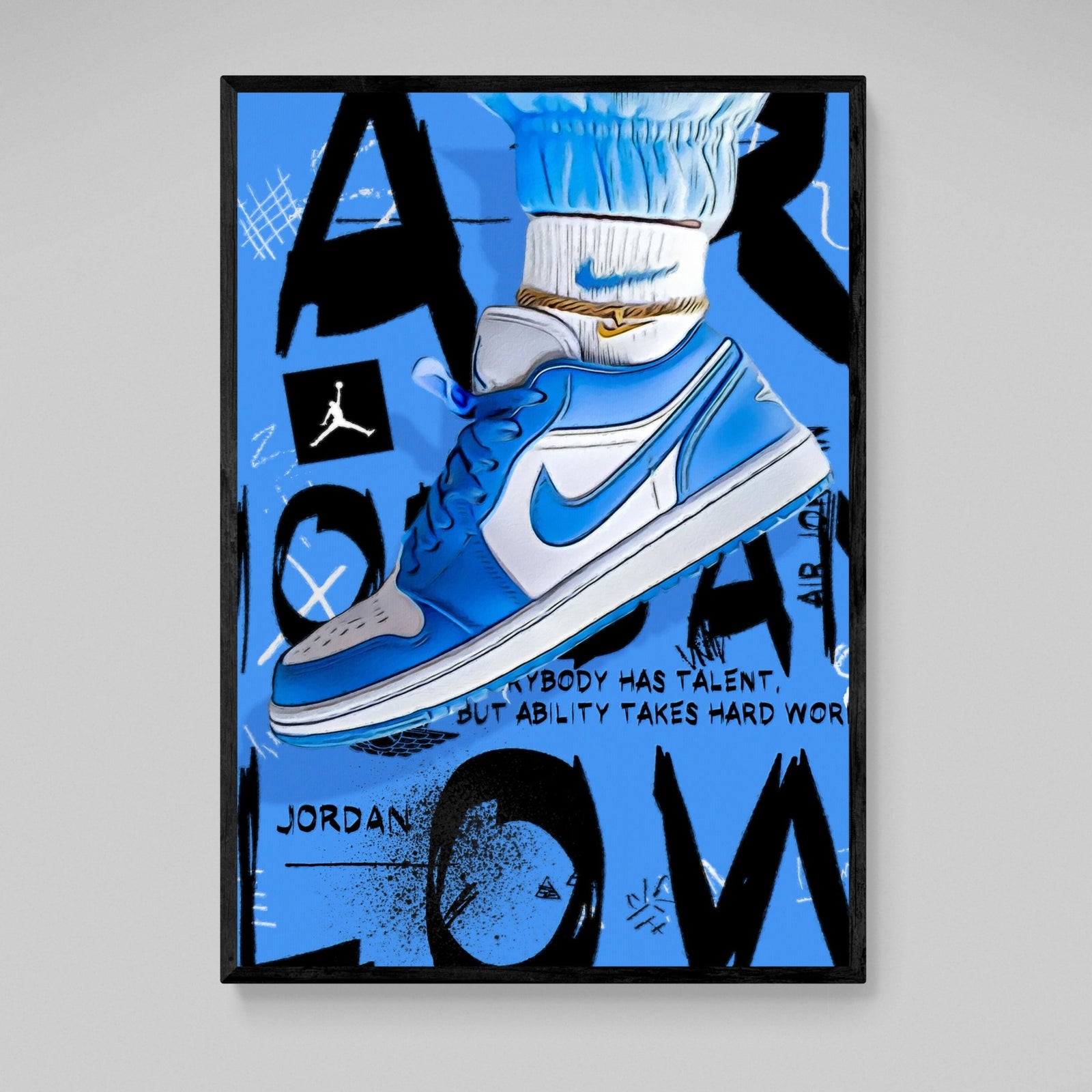 Tableau Nike Air Jordan Bleu - The Art Avenue