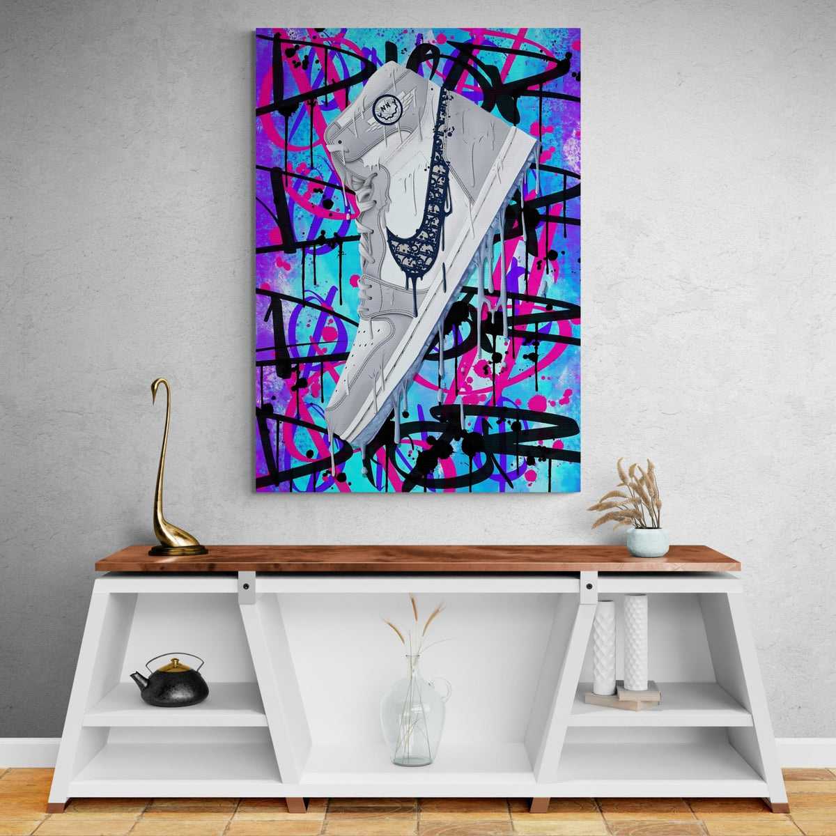 Tableau Nike Dior Jordan - The Art Avenue