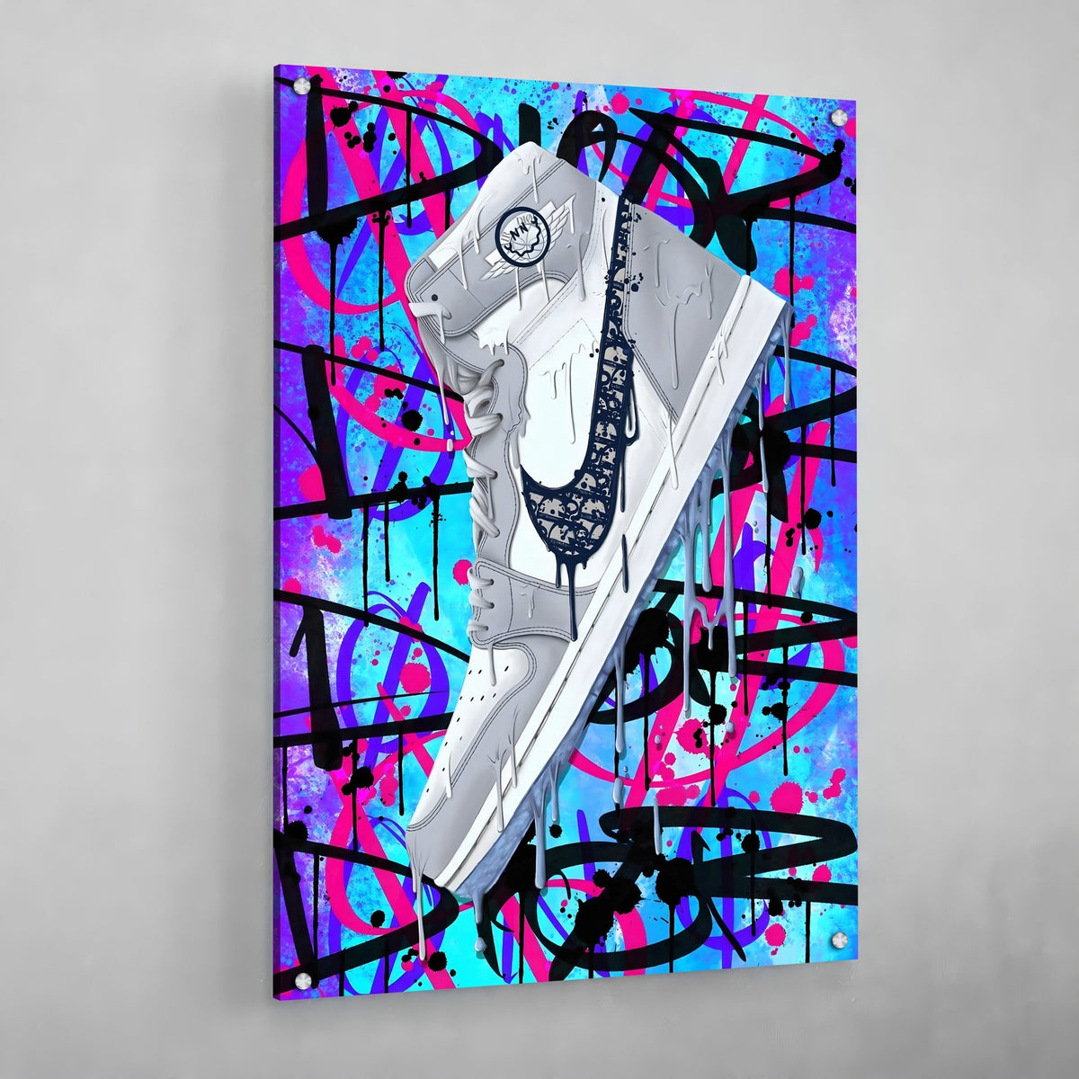 Tableau Nike Dior Jordan - The Art Avenue