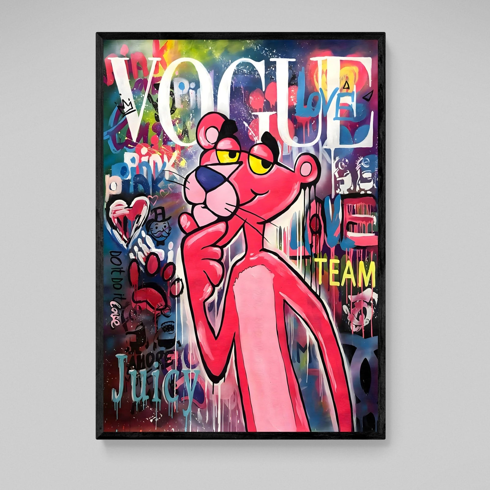 Tableau Panthère Rose - The Art Avenue
