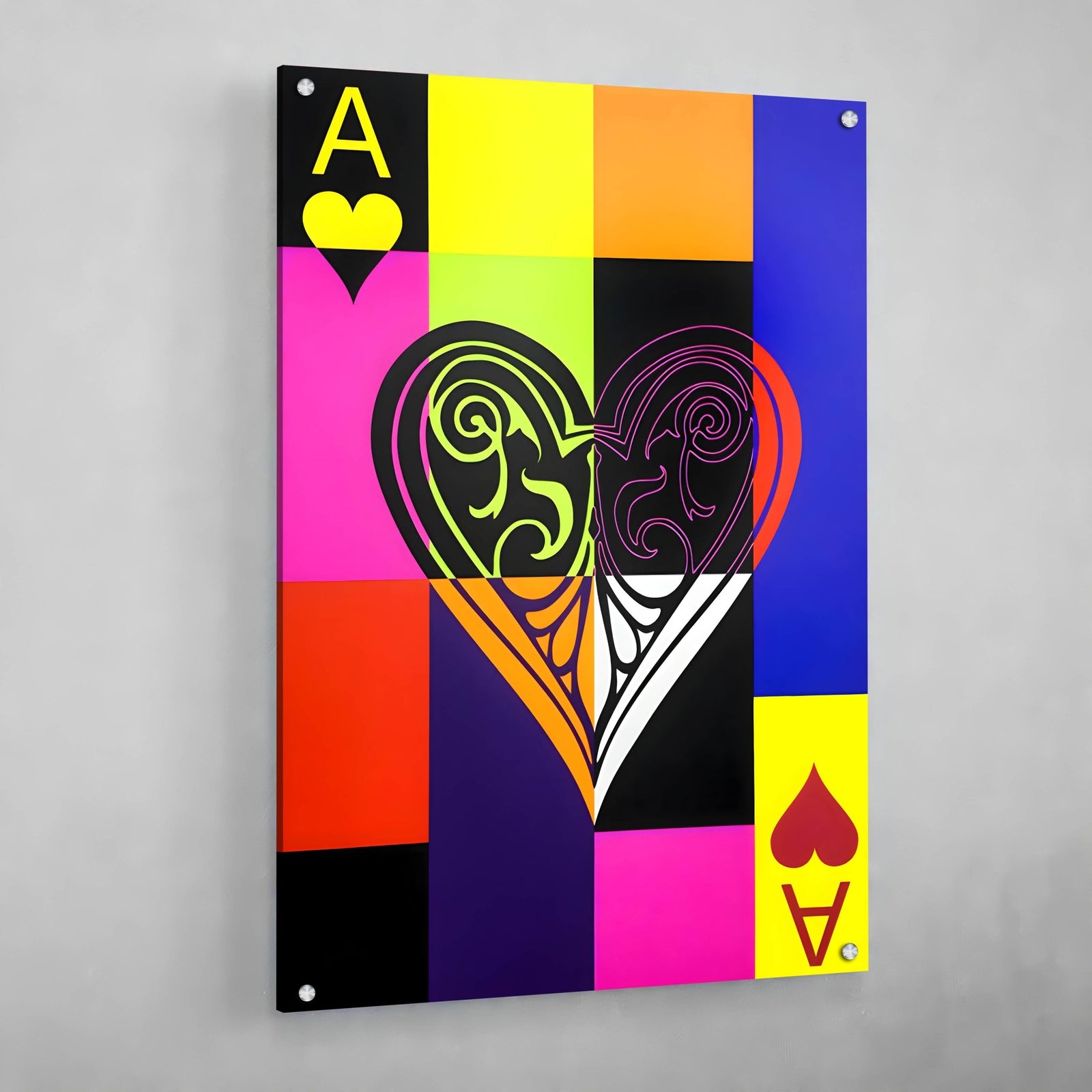Tableau Pop Art As De Coeur - The Art Avenue