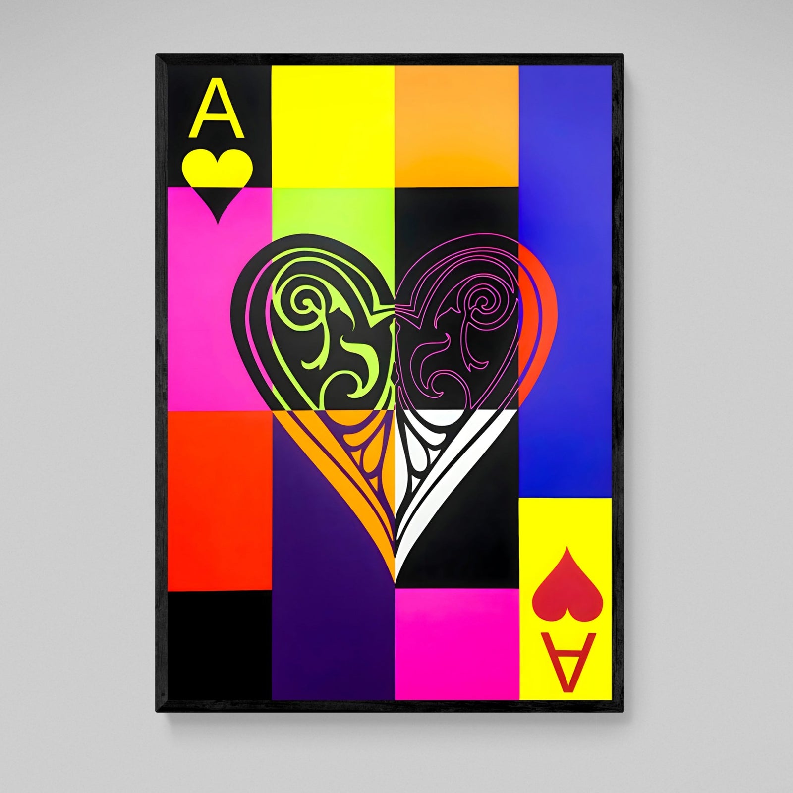 Tableau Pop Art As De Coeur - The Art Avenue