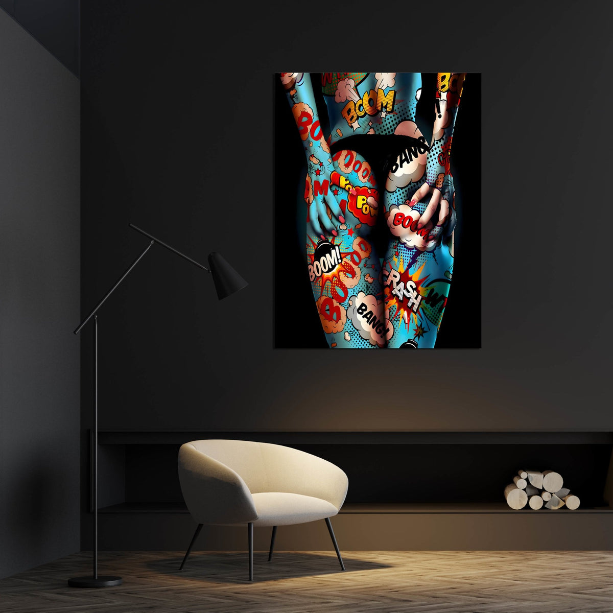 Tableau Pop Art Femme Corps - The Art Avenue
