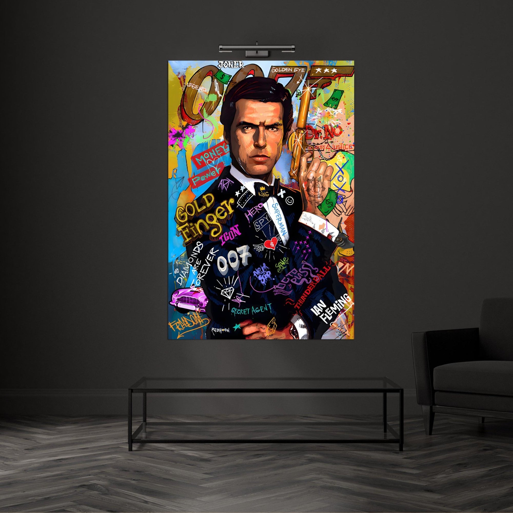 Tableau Pop Art James Bond - The Art Avenue