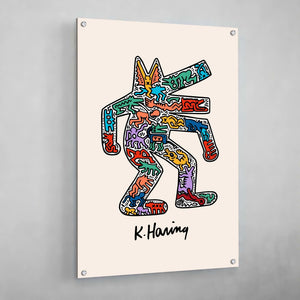 Tableau Pop Art Keith Haring Dog - The Art Avenue