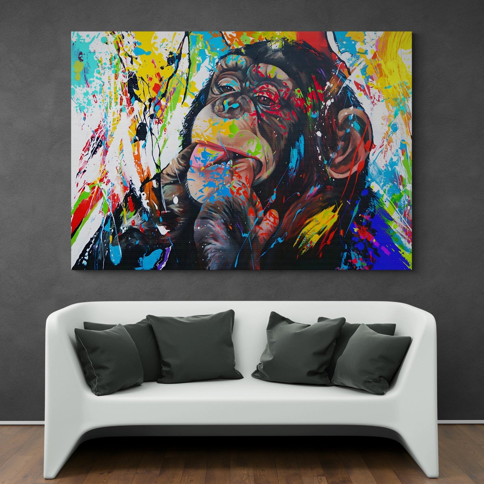Tableau Pop Art Singe - The Art Avenue