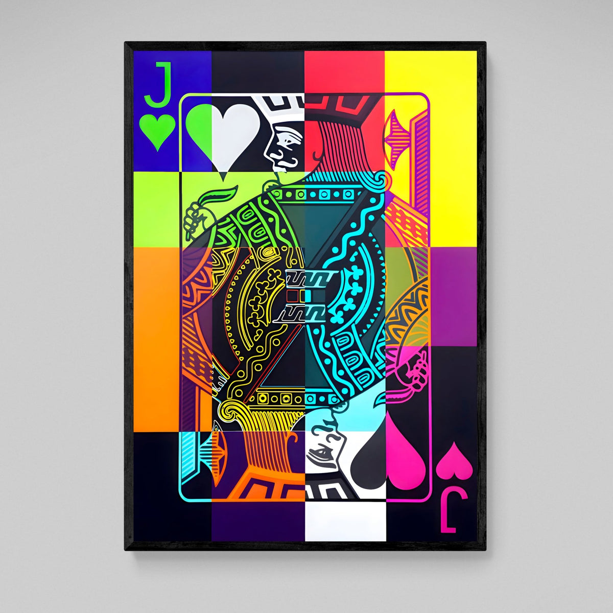 Tableau Pop Art Valet De Coeur - The Art Avenue