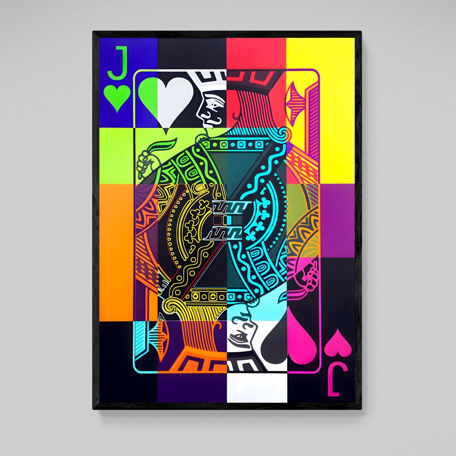 Tableau Pop Art Valet De Coeur - The Art Avenue