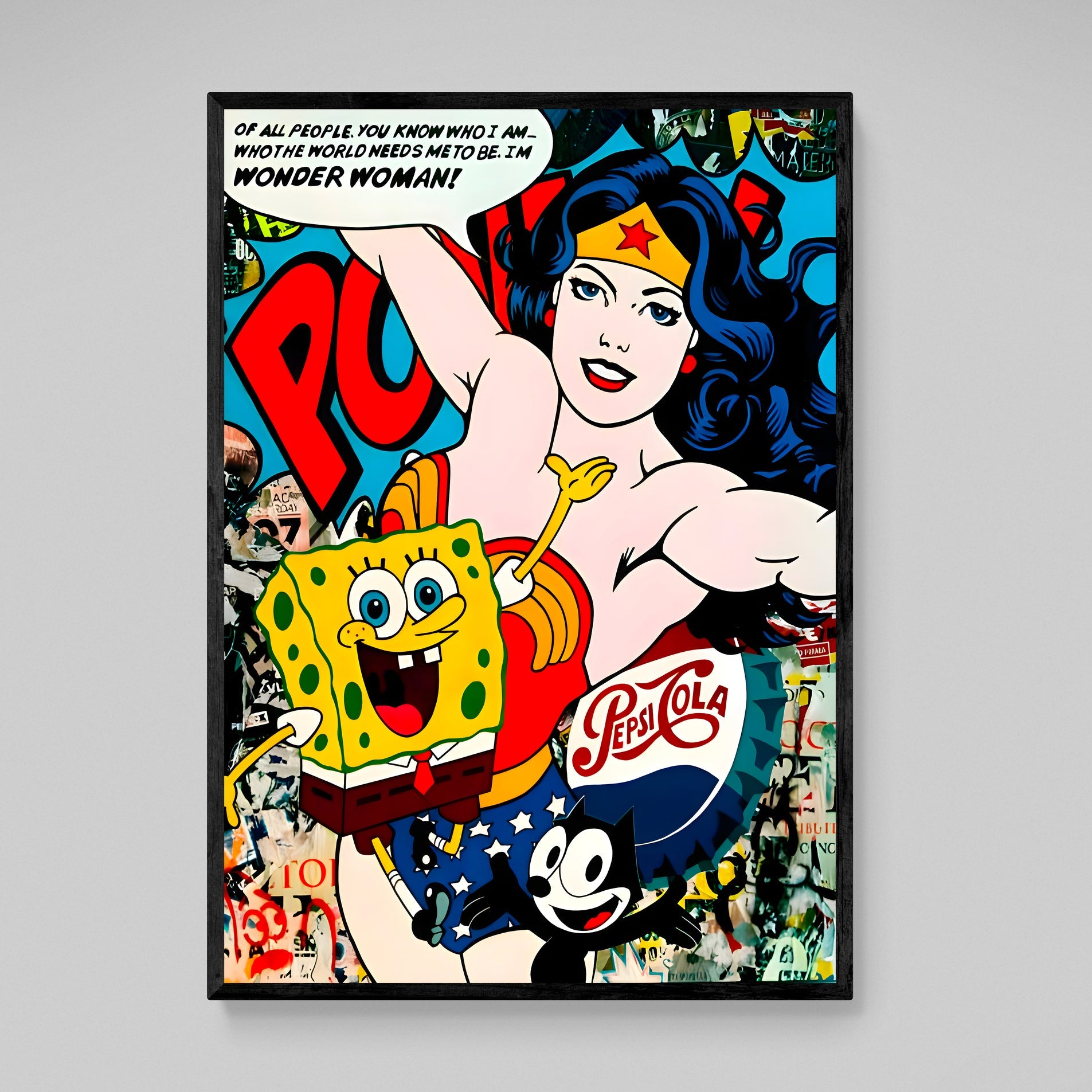Tableau Pop Art Wonder Woman - The Art Avenue