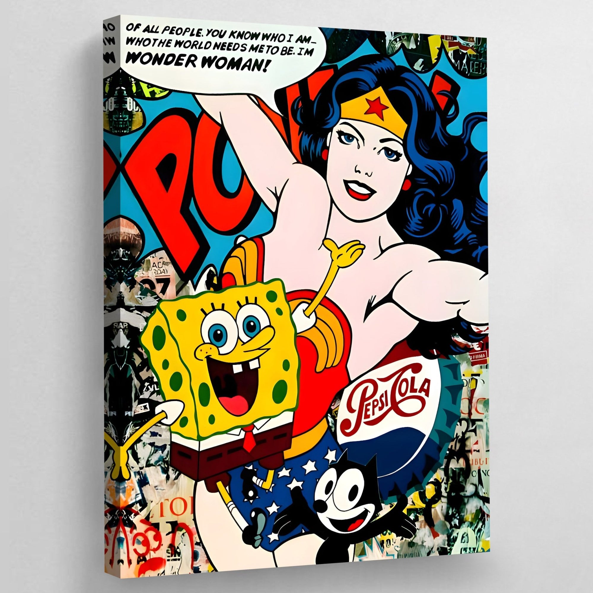Tableau Pop Art Wonder Woman - The Art Avenue
