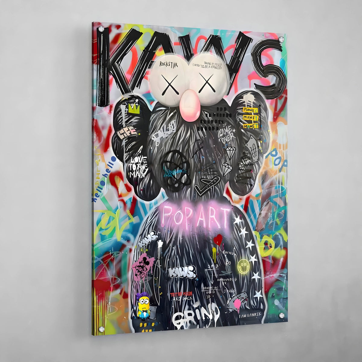 Tableau Pop Culture Kaws - The Art Avenue