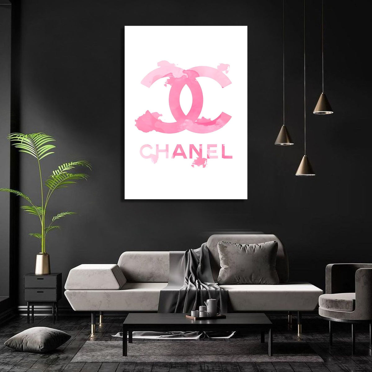 Tableau Rose Chanel - The Art Avenue