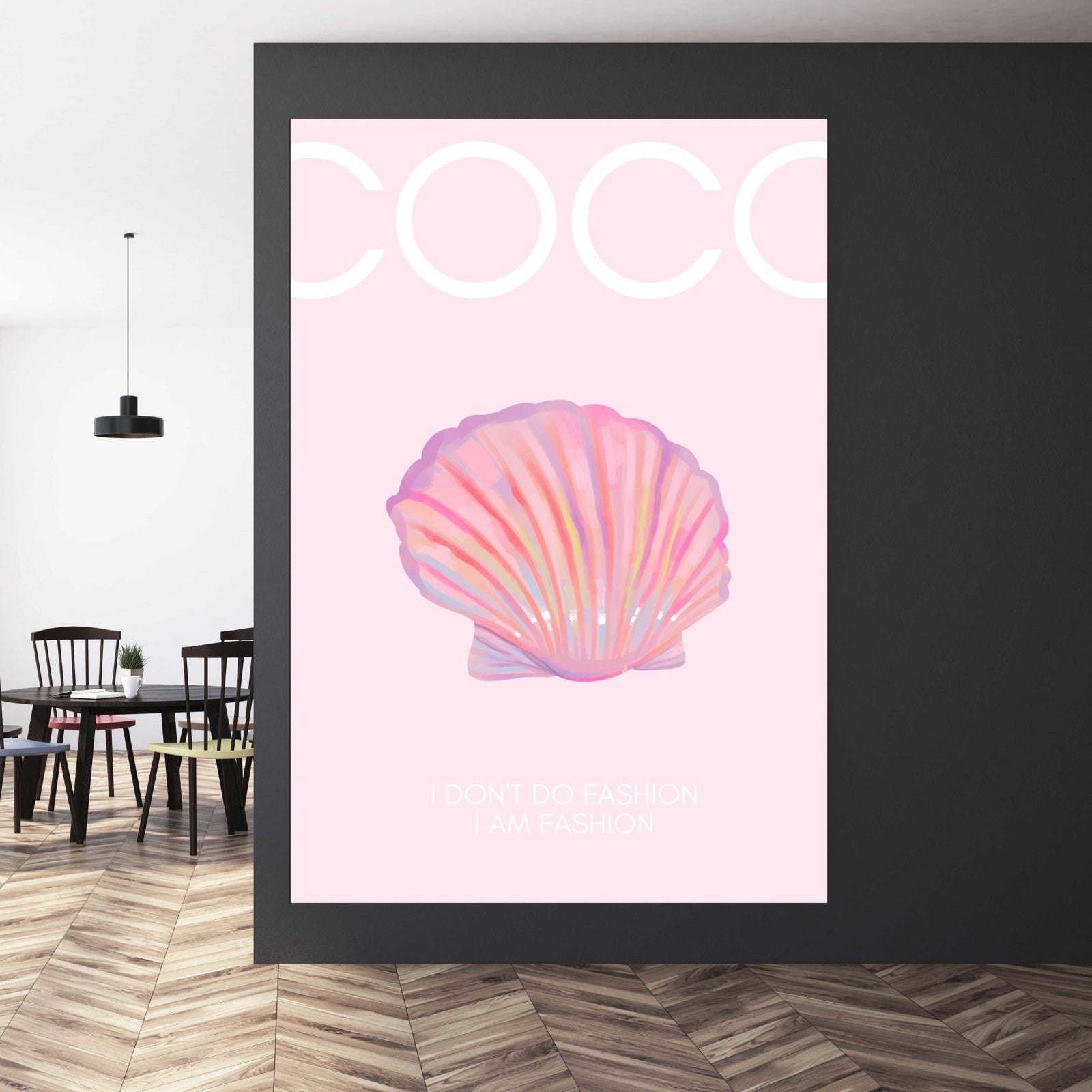 Tableau Rose Coco Chanel - The Art Avenue