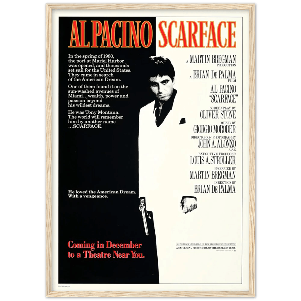 Tableau Scarface Vintage - The Art Avenue