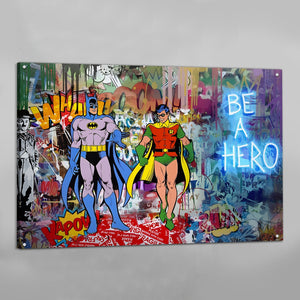 Tableau Street Art Batman & Robin - The Art Avenue