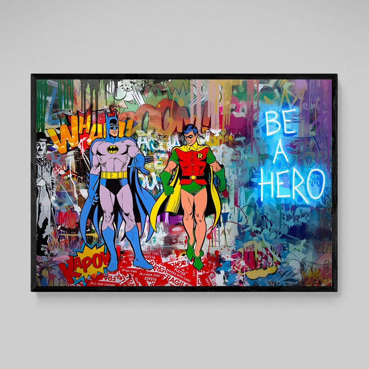 Tableau Street Art Batman & Robin - The Art Avenue