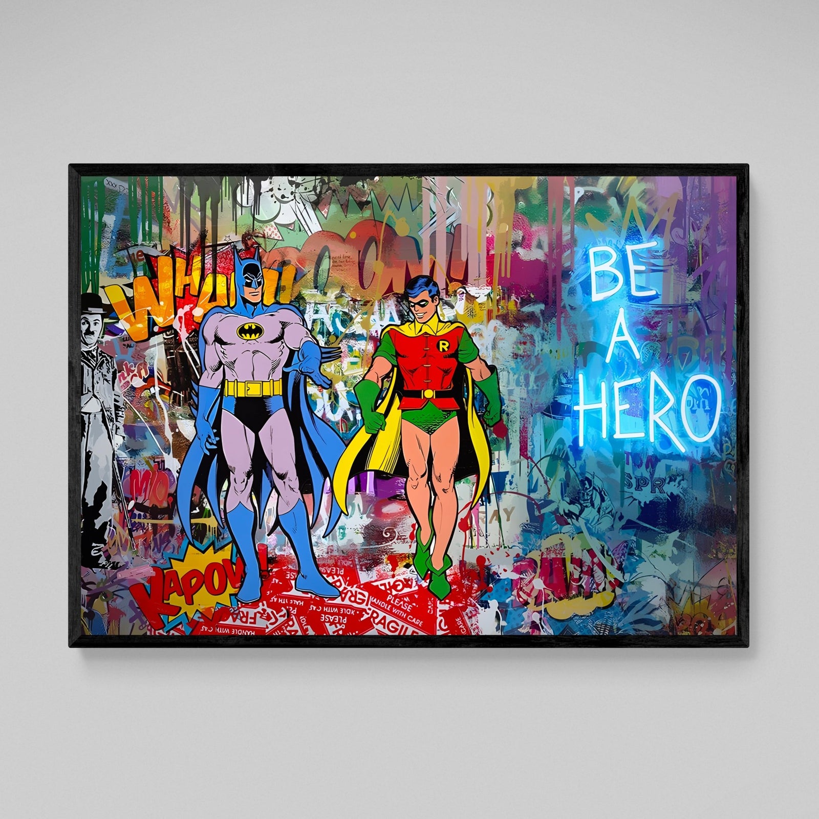 Tableau Street Art Batman & Robin - The Art Avenue