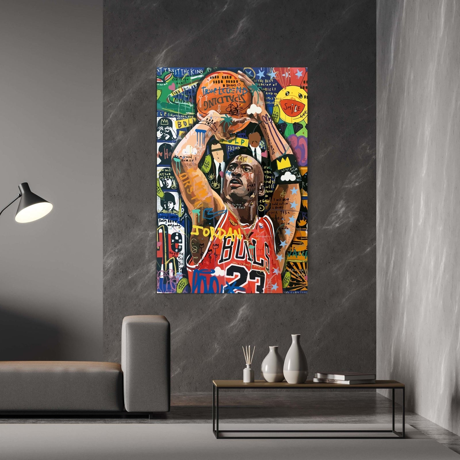 Tableau Street Art Michael Jordan - The Art Avenue