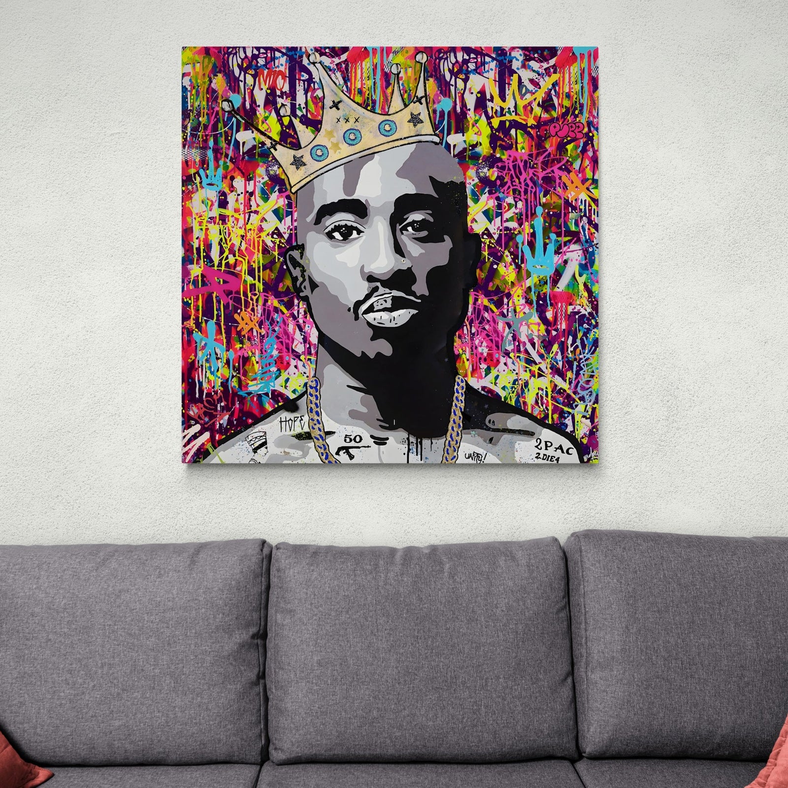 Tableau Tupac Street Art - The Art Avenue