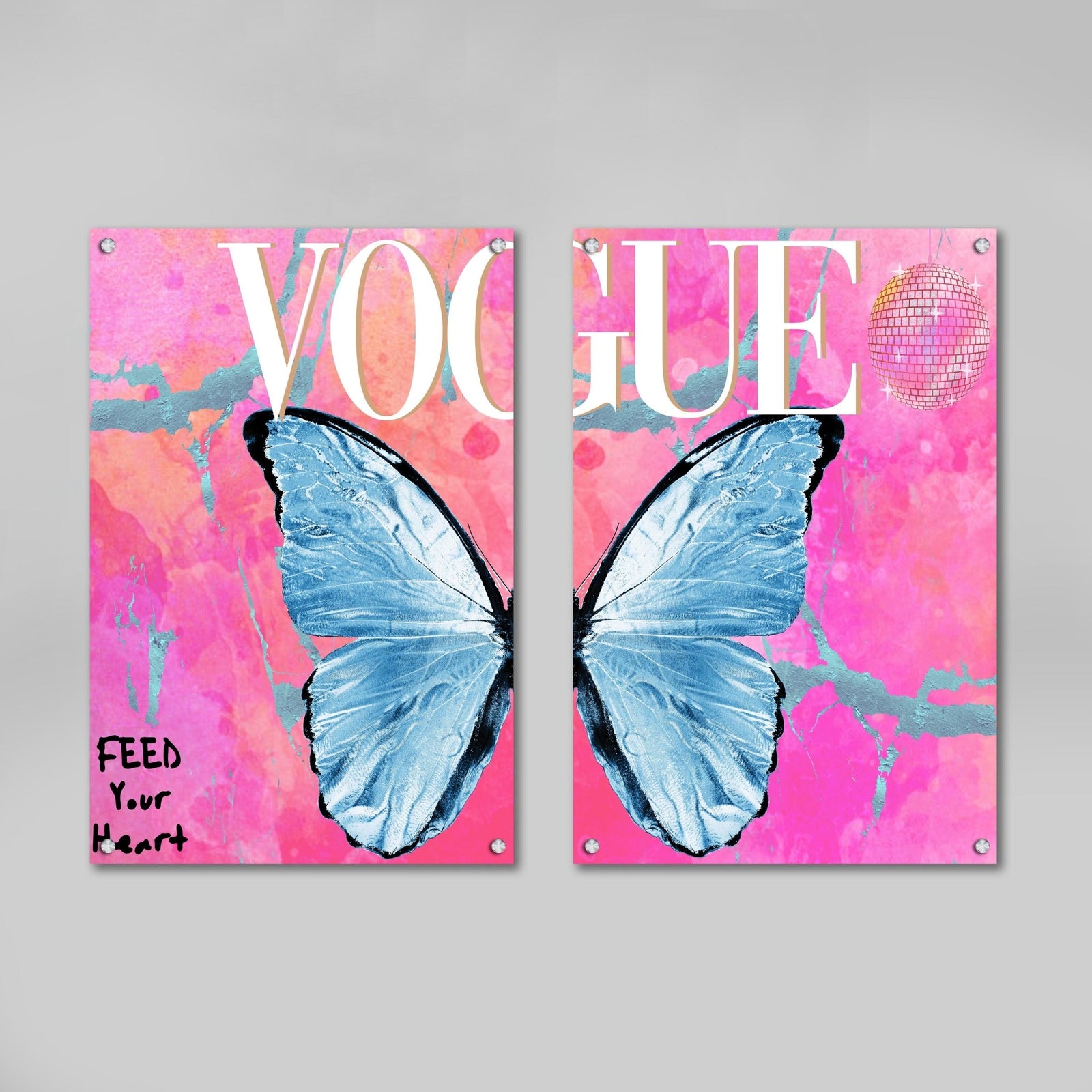 Tableau Vogue Rose - The Art Avenue