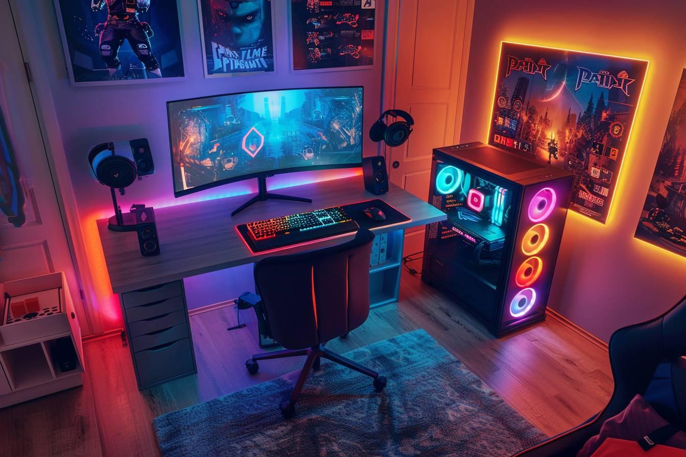 Chambre Gaming : Inspirations Déco pour un Setup Unique - The Art Avenue