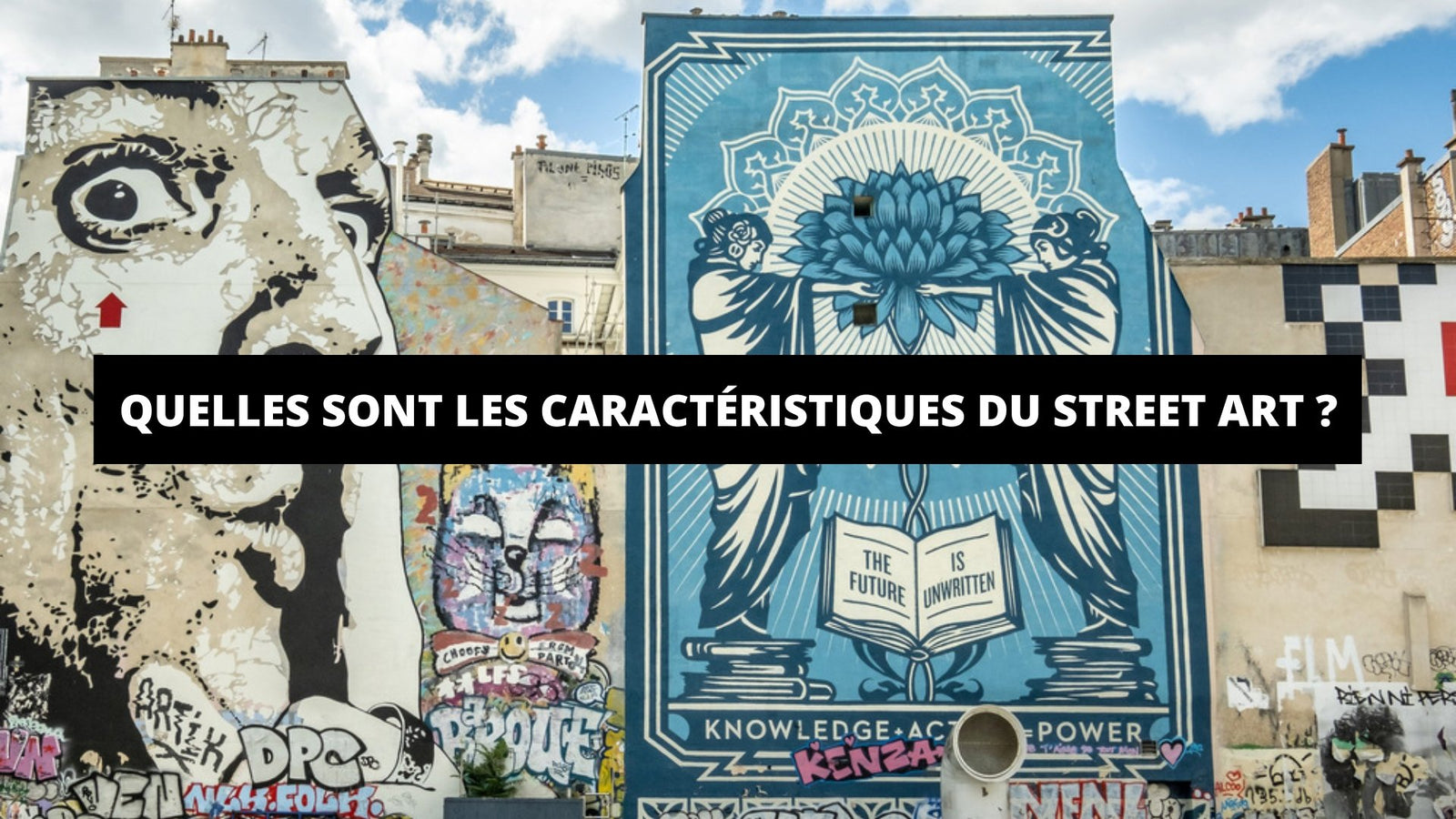 Tableau pochoir graffiti lettres - Décoration street art moderne