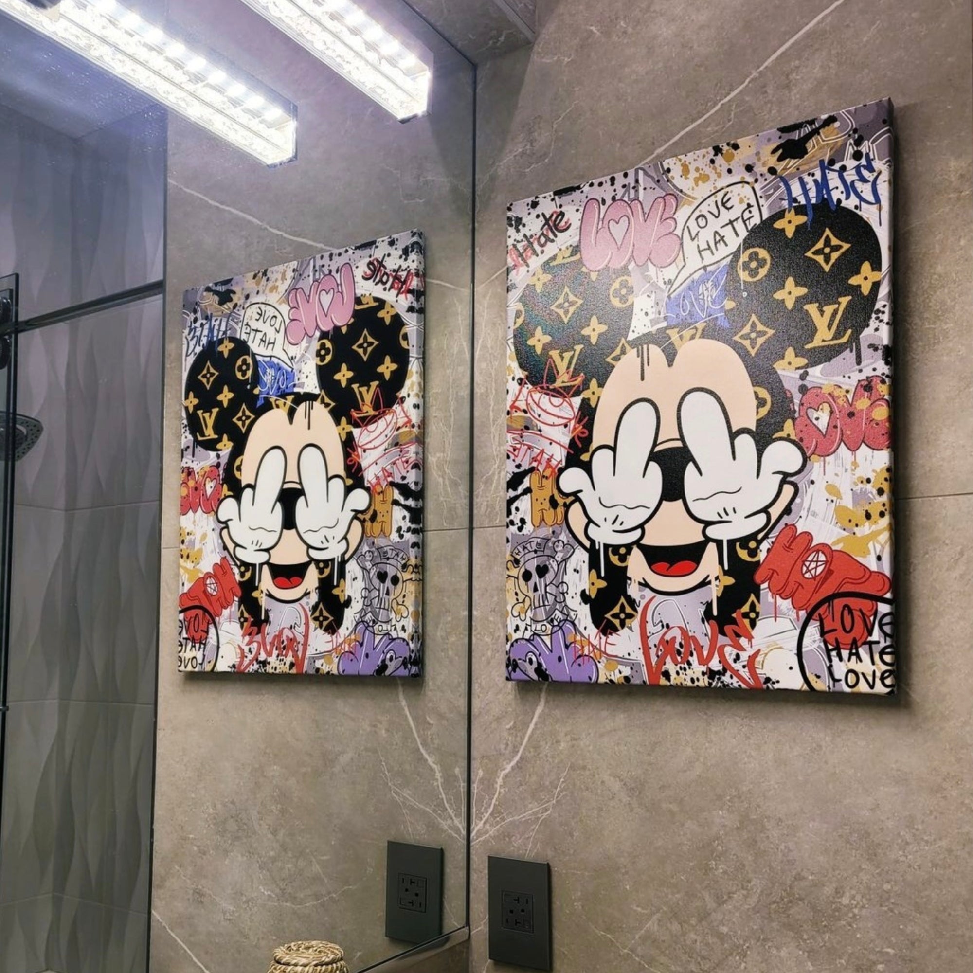 Décoration Murale Mickey Louis Vuitton | Livraison Gratuite 48H